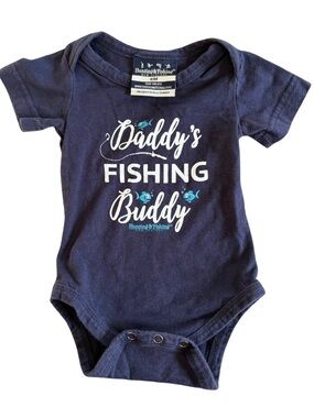 Hunting & Fishing New Zealand - "Daddy's Fishing Buddy" Baby Bodysuit - 6M